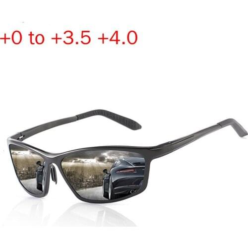 2020 NEW Bifocal Reading Glasses Grey Lens Fashion Men Square Presbyopia Glasses Outdoor Multifocal Sunglasses UV400 NX
