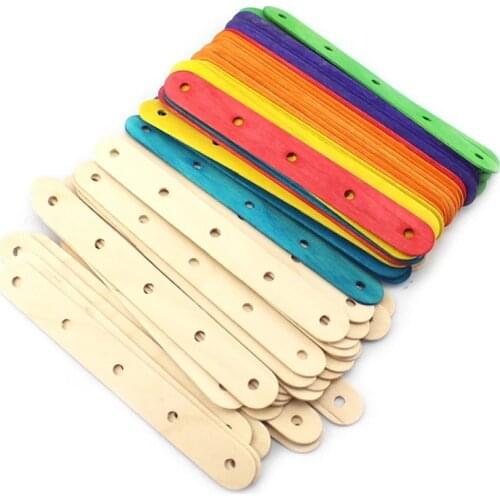 50pcs/pack Wooden Candle Wick Holder DIY Handmade Making Scented Candle Accessories