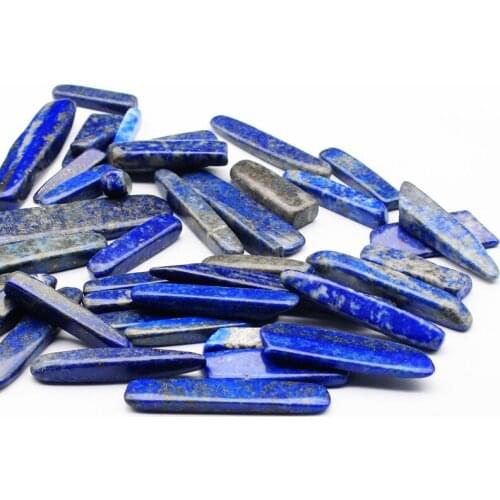 7pcs Natural lapis lazuli point plate chips for crystal healing meditation rough mineral polished stone for home decoration