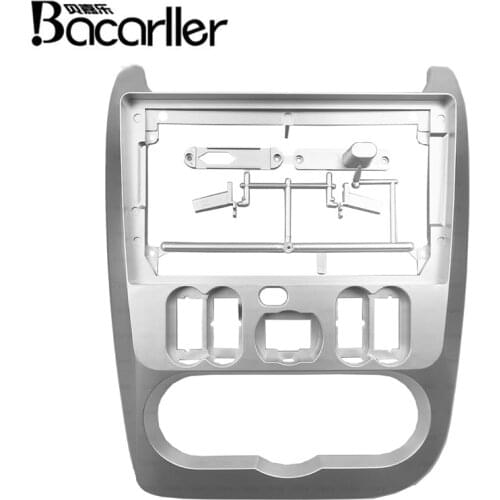 Bacarller 9 inch car radio dashboard For Renault Logan 2010-2015 Gps stereo panel for mounting car panel dual Din CD DVD frame