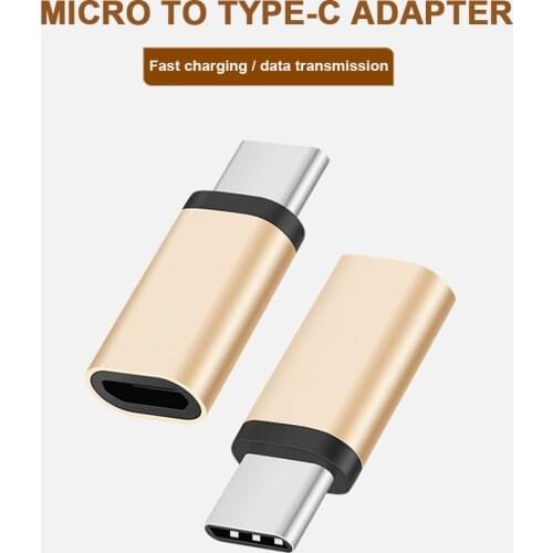 Etmakit Type-C Male to Micro USB Female Adapter Converter Connector for Xiaomi HuaWei P9 Letv Random Color NK-Shopping