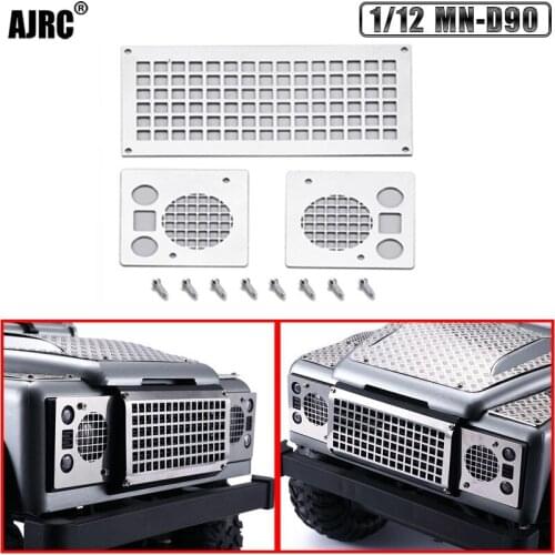 AJRC 1/12 MN-D90 Defender modified parts car Metal front grille air intake Toy car parts
