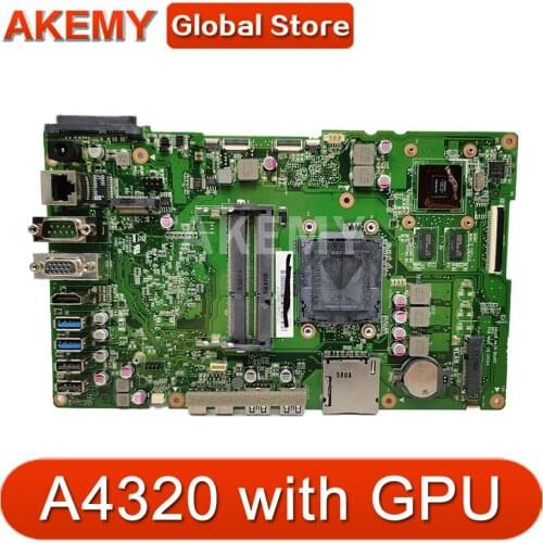 Akemy For ASUS A4320 Laotop Mainboard A4320-1B A4320 Motherboard with GPU