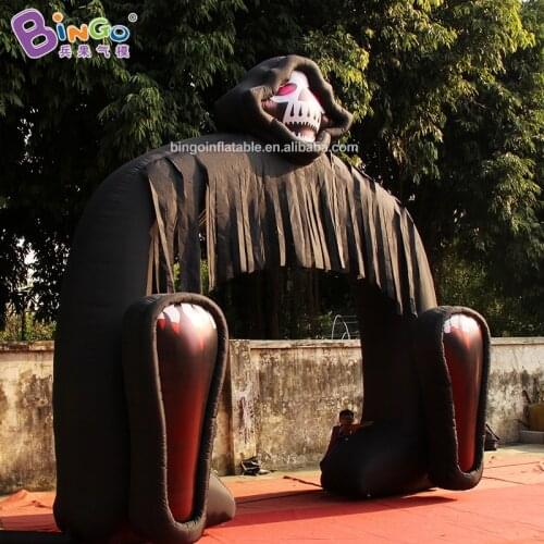 Free Shipping personalized 5m inflatable arch Halloween decoration / inflatable ghost head arches with air pump