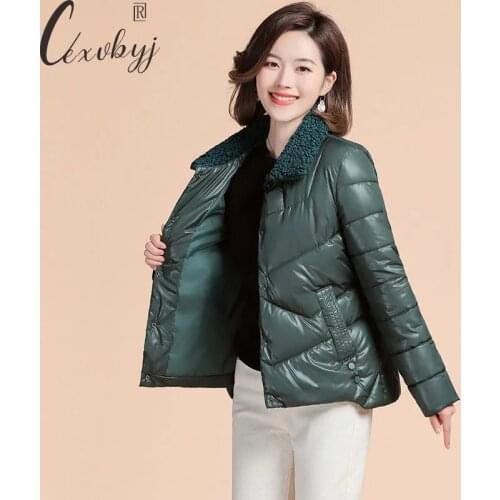 Cexvbyj Women's Large Down Jackets