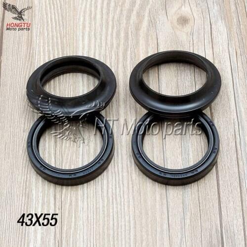 43X55 /9.5 Motorcycle Front Fork Damper oil seal dust cover For GSX1300R XJR1200 XJR1300 MT-01 ZX-6R 636 ZX-10R ZX-14R 43*55