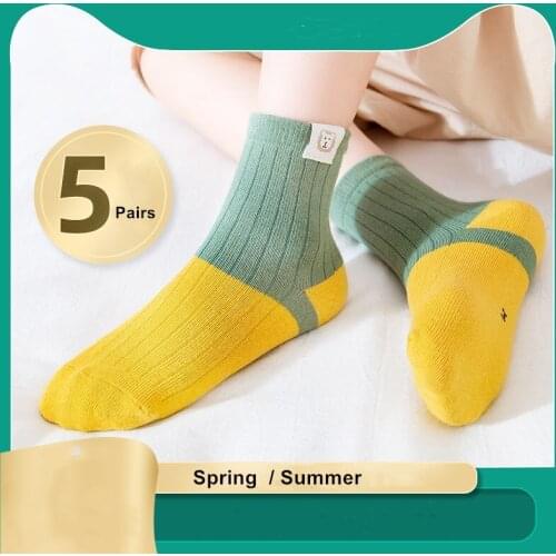 Childrens Socks Pure Cotton Summer Boy Baby Spring And Autumn In The Barrel Of Kids Socks Mesh
