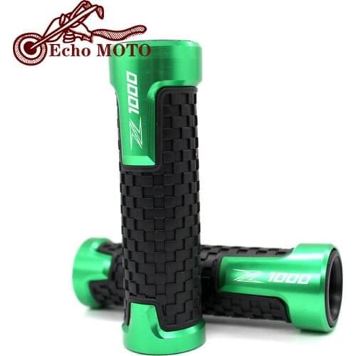 For KAWASAKI Z1000 z1000 2010-2017 2018 Motorcycle Accessories 7/8'' 22MM CNC Handlebar Grips Handle Grip Handle bar LOGO Z1000