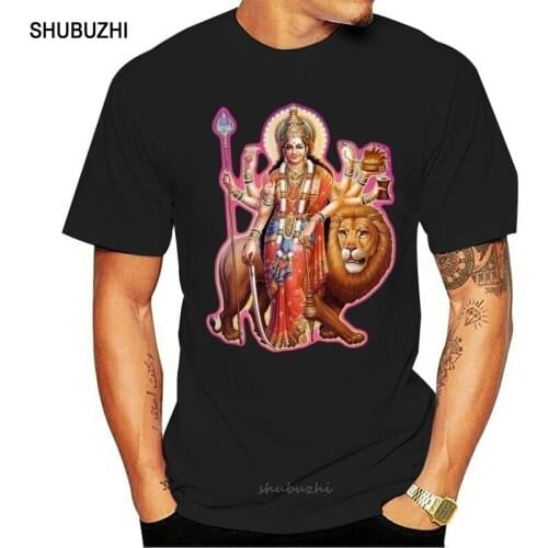 DURGA T-shirt Kali Shiva Krishna Hinduism Yogaer Goddess Meditation Sleeve Tee Shirt Homme T Shirt Fashion Style