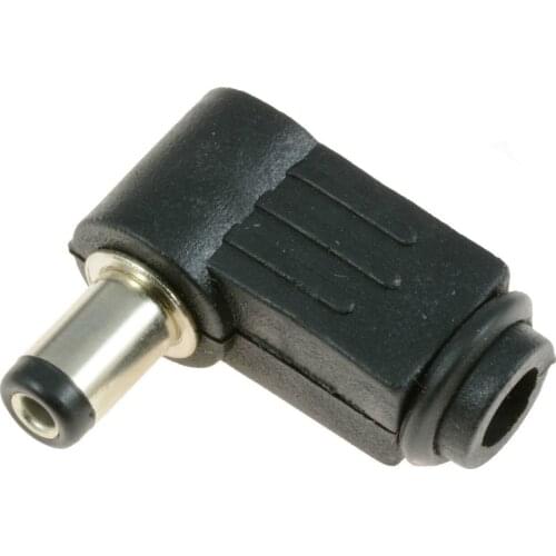 HLZS-10x 2.1mm x 5.5mm Male Plug Right Angle L Jack DC Power Connector