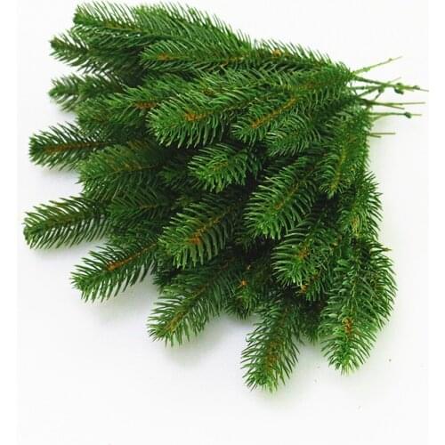 10pcs/lot Artificial Pine Needles Simulation Plant Flower Arranging Accessories For Christmas Trees Decorative Flores greenery