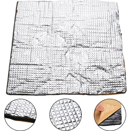 1Pc 300*300*10mm Heating Bed Insulation Mat Cotton Foil Self-adhesive Insulation Cotton For 3D Printer Heating Bed Sticker