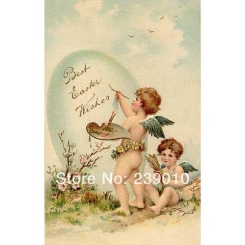 Angel Canvas printed decoration painting for bedroom Religion Oil Painting EYA-27560