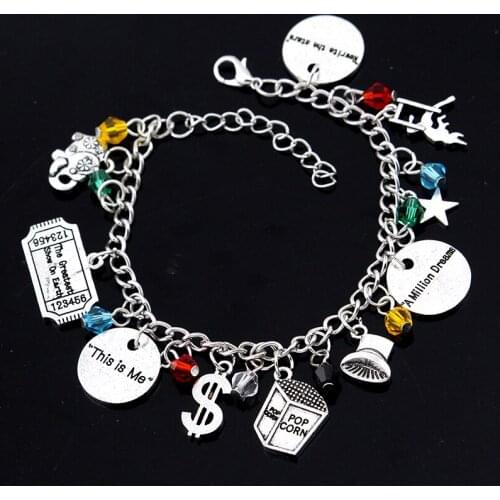 Hot sale The Greatest Showman charm bracelet For Women Girl Justice Gift Christmas Gifts Bracelets