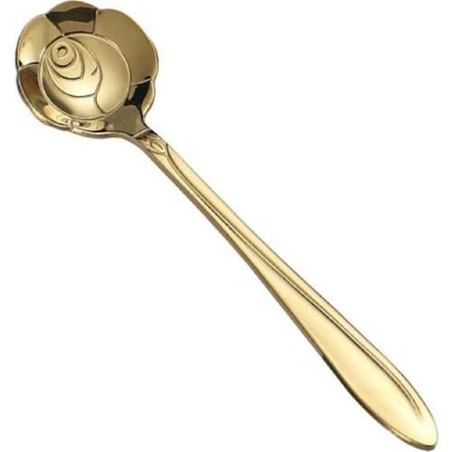 Stainless Steel Coffee Spoon Dessert Sugar Spoon Ice Cream Stirring Spoon Tea Milkshake Spoon For Tableware Kitchen Cafe