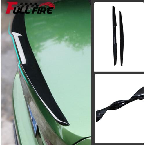 Automobile General Tail Wing Car Free Perforated Top Middle Wing Trunk Tail Wing Top Wing Trunk Decoration Fixed Wind Wing