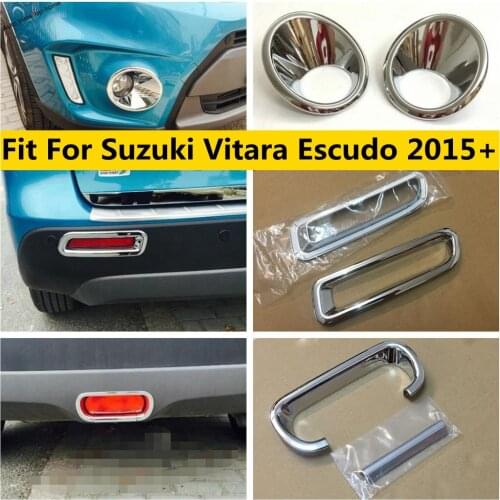 Front / Rear Fog / Tail Brake Lights Lamp Cover Trim ABS Exterior Fit For Suzuki Vitara Escudo 2015 2016 2017 2018 Accessories