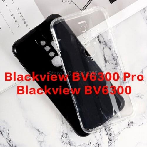 Transparent Phone Case For Blackview BV6300 Silicone Caso Soft Black TPU Case For Blackview BV6300 Pro Phone Shell Couqe Funda
