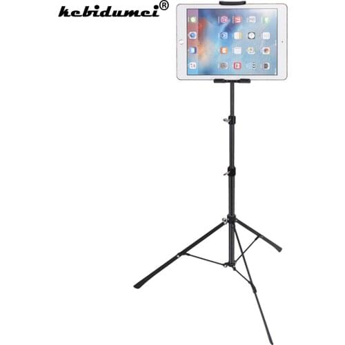 Dropship Tripod Floor Stand for Ipad Pro 12.9 Air 2 3 4 12 Inch Adjustable Tablet Mobile Phone Mount for Iphone 12 Mini Pro Max