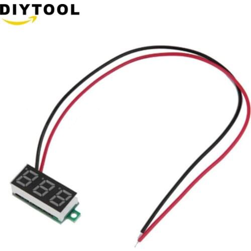 0.28 Inch DC 2.5-30V LED Mini Digital Voltmeter LED Display Volt Meter Gauge Voltage Panel Meter 2 wires