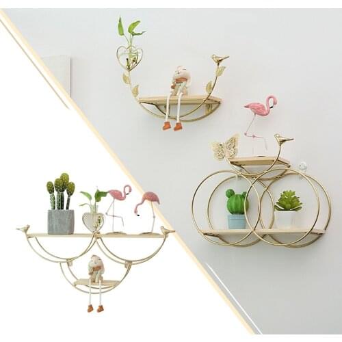Photos Postcards Display Nordic Style Wall Hanging Storage Shelf Living room/Bedroom/Dining Room Flower Holder Decor rack
