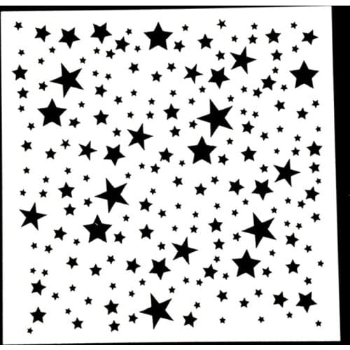 1PC Twinkle Star Shaped Reusable Stencil Airbrush Painting Art DIY Home Decor Scrap booking Album Crafts