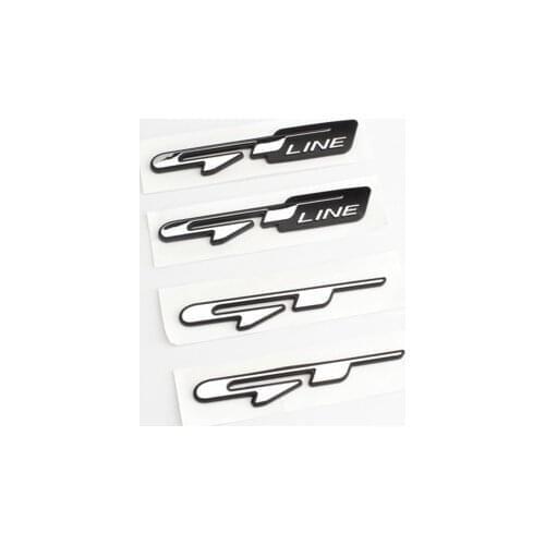 1X Car Tuning Atuo Emblem Sticker GT Line Letters Decals For Kia Forte Ceed Stinger Shuma Rio Sportage Soul Cerato Accessories