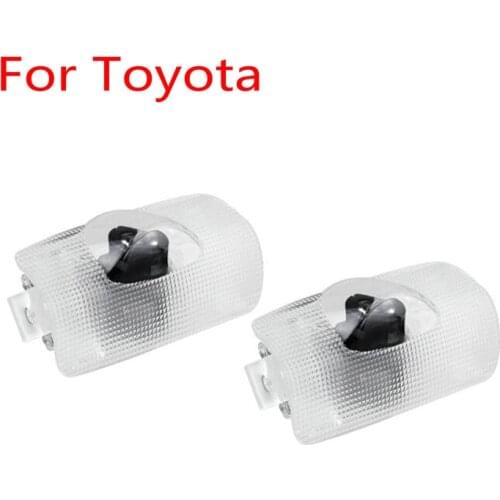2pcs For Toyota Land Cruiser J200 Highlander XU40 XU50 Camry 40 50 70 Reiz LED Car Door Welcome Light Projector Logo Laser Light