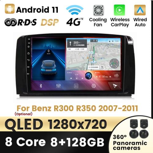 6GB+128G IPS Android 10 Car GPS Navigation Multimedia Player GPS Carplay AUTO for Mercedes Benz AMG/R Class W251 R280 R300