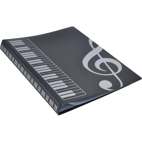 80 Sheets A4 Music Book Folders Piano Score Band Choral Insert-type Folder Music Supplies Waterproof File Storage Product
