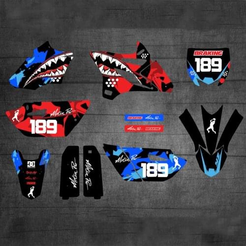 Free custom numbers name Motocross Graphics Backgrounds DECALS STICKERS Kits For Yamaha YZ85 YZ 85 2020 2019 2018 2017 2016 2015