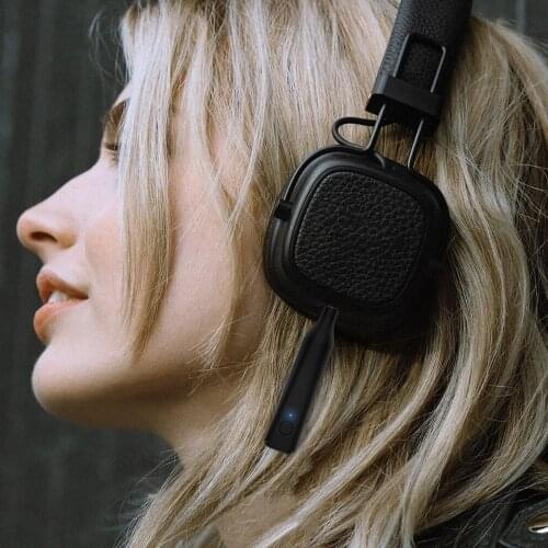 Bluetooth 5.0 Handsfree Wireless Music Adapter Stereo A2DP Audio Receiver For Marshall Major 1 II 2 Monitor Wired Headphones