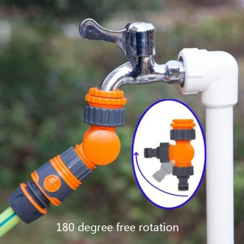 Black+Orange Gardening Watering Garden Quick Water Quick Connection Hose End Adapters Garden Hose Faucet Adapter