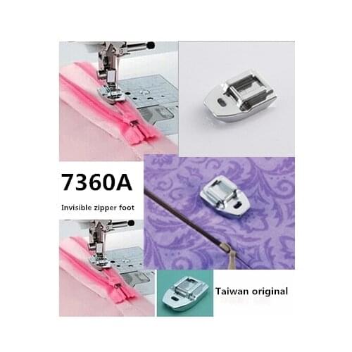 Household Sewing Machine Parts Presser Foot HM-7306A Invisible Zipper Foot for singer brother janome juki toyota