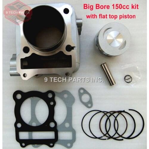 GS125 GN125 EN125 GZ125 DR125 TU125 BIG BORE Barrel Cylinder Piston Kit 150cc 62mm Bore size for 157FMI K157FMI engines