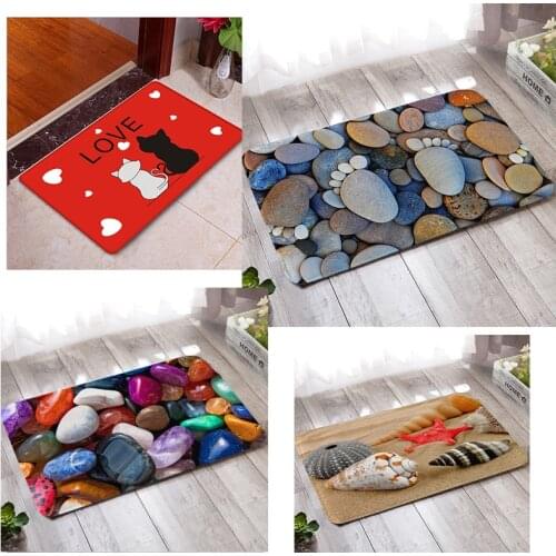 3D Printing Carpet Entrance Door Mat Bathroom Water-Absorbing-Slip Mat Living Room Bedroom Door Mat Bay Window