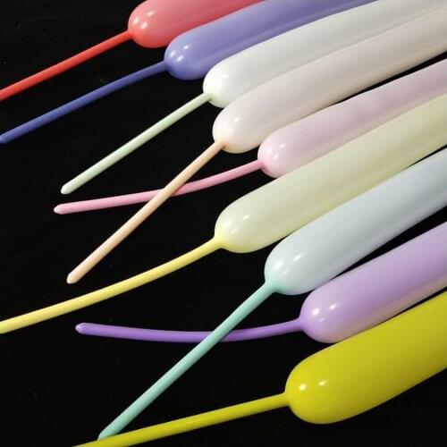 50Pcs Macaron Col Magic Long Animal Tying Balloons Twist Latex Balloon