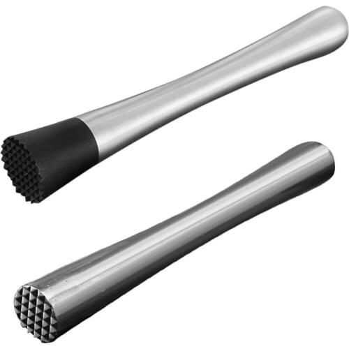 Stainless Steel Wine Mixing Stick Cocktail Muddler Shaker With Crushing Hammer DIY Drink Fruit Muddler Crushed Ice Barware Tool