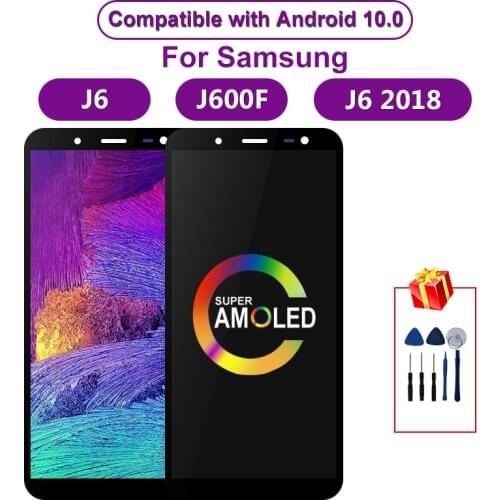 Super AMOLED For Samsung Galaxy J6 2018 J600 J600F J600Y LCD Display Touch Screen For SM-J600F J600G J600FN/ds Assembly Parts