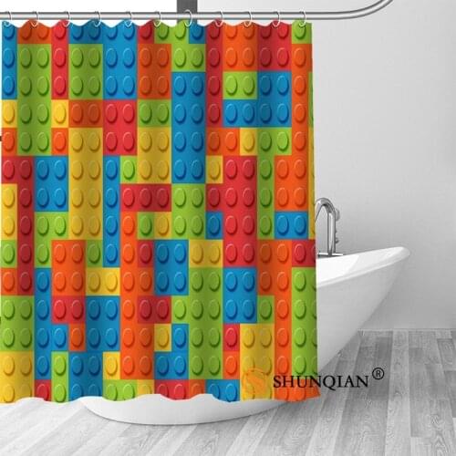 Custom color pattern Bath Curtain Fabric Modern Shower Curtain bathroom beautiful Curtains Bath decor