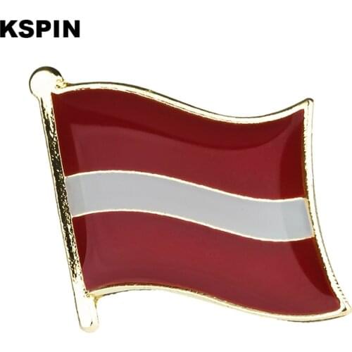 Latvia flag pin lapel pin badge 10pcs a lot Brooch Icons KS-0098