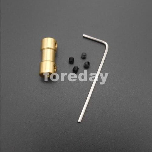 100PCS 3.17MM length 20mm Shaft Motor Flexible Coupling Coupler Brass 3.17 TO 3.17MM *FD245X100