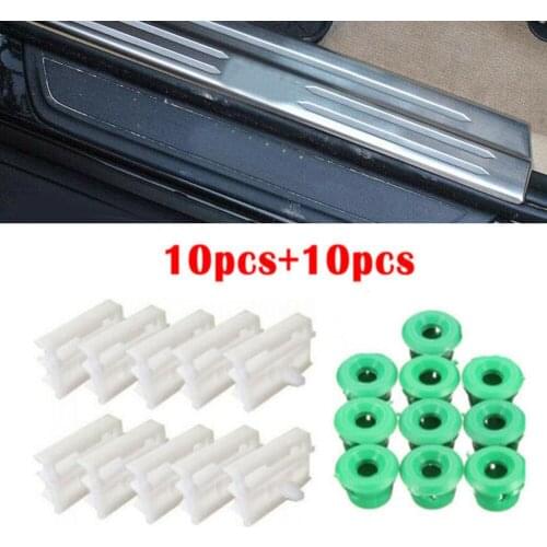 10x Side Sill Skirt Clips+10x Rocker Panel Moulding Clips For BMW E36 E46 E90 Auto Accessories 51711932996 51718184574