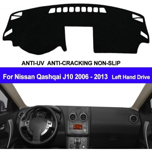 TAIJS Car Dashboard Cover Dash Mat Dash Board Pad Carpet Dashmat Anti-UV For Nissan Qashqai Rogue J10 2006 2007 2008 2009 - 2013