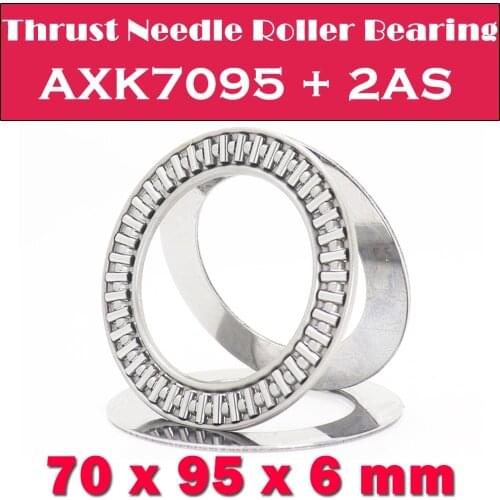 AXK7095 + 2AS Thrust Needle Roller Bearing With Two AS7095 Washers 70*95*6mm ( 5 Pcs) AXK7095 889114 NTB7095 Bearings