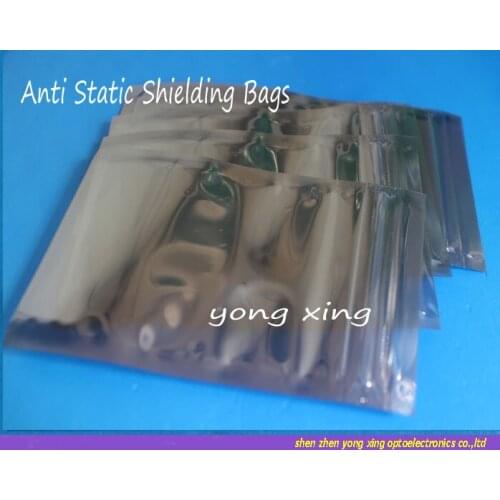Freeshipping!100pcs X Anti Static Shielding Bags40X24mm ESD shielding bag Zip-Top Zipper Top Semi Transparent Waterproof Bag