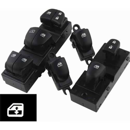 ABS Electric Control Power Master Window Switch With White Light 25411-1KL5A-B 25401-3SH0A-B For Nissan Tiida Altima Sylphy