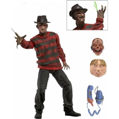 18cm NECA A Nightmare on Elm Street Krueger 30th PVC Action Figure Les griffes Collectible Halloween