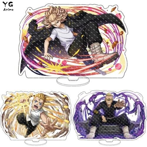 Anime Tokyo Revengers Figure Acrylic Stand Manjiro Ken Takemichi Hinata Atsushi Cosplay Model Plate Desk Decor Standing Fans Hot