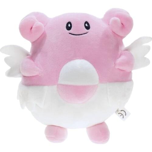 13-25cm 2pcs/lot Chansey 2 size plush stuffed doll pink cute fat stuffed soft cotton big and small kawaii gift for children
